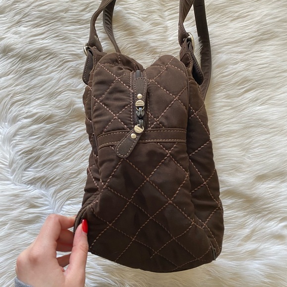 Vera Bradley Espresso Brown Quilted Oh Baby Diaper Bag Purse - Picture 6 of 14